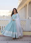 Jf 960 Designer Faux Georgette Gown With Dupatta Wholesale Clothing Suppliers In India